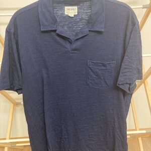 Todd Snyder Men's Deep Blue Polo Shirt